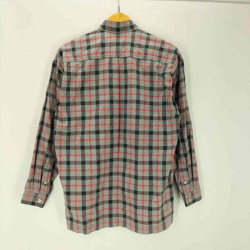イッセイミヤケ ISSEY MIYAKE 70-80S OLD 丸文字タグ 初期 L/S バンドカラー チェック ボックス シャツ archive アーカイブ メンズ JPN:M