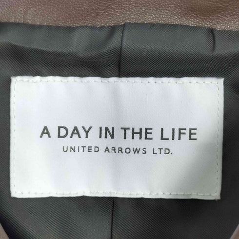 アデイインザライフユナイテッドアローズ A day in the life UNITED ARROWS 2026SS レザーライク A2ブルゾン レディース FREE