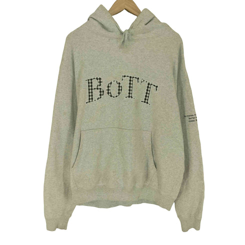 ボット BOTT OG Logo Hoodie OGロゴ ギンガムチェック プルオーバー パーカー メンズ L