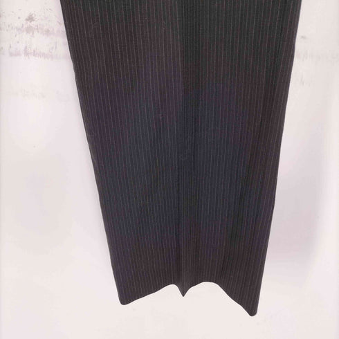 バーバリーブラックレーベル BURBERRY BLACK LABEL ウール混 センタープレス ストライプ スラックス メンズ 90-74-165-36R