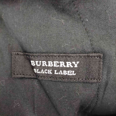 バーバリーブラックレーベル BURBERRY BLACK LABEL ウール混 センタープレス ストライプ スラックス メンズ 90-74-165-36R