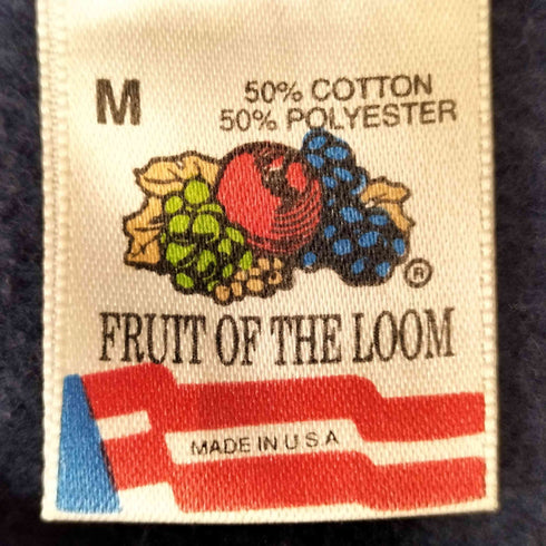 フルーツオブザルーム FRUIT OF THE LOOM 90S USA製 POLO CLUB 刺繍 クルーネック ラグラン スウェット メンズ import:M