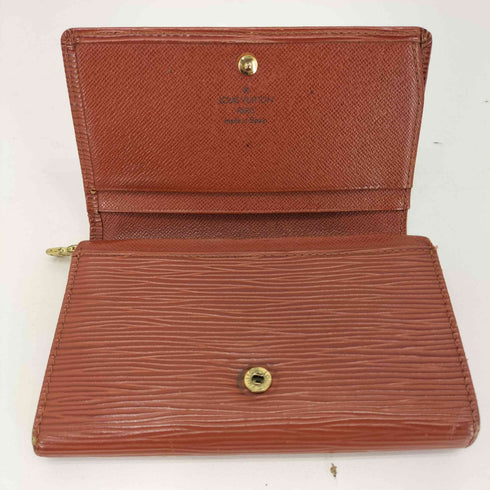 ルイヴィトン LOUIS VUITTON エピ ポルトモネ ビエ トレゾール 2つ折り財布 epi porte monnaie billets tresor wallet CA1917 レディース