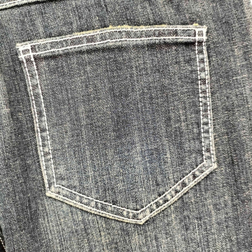 Y2K 刺繍 ラインストーン フレアデニムパンツ レディース JPN:40