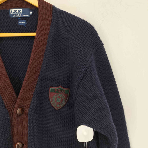 ポロラルフローレン POLO RALPH LAUREN ワッペン クルミボタン リブニット メンズ import:M