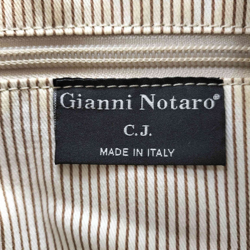 ジャンニノターロ GIANNI NOTARO イタリア製 本革 バンブーハンドル レザー ショルダーバッグ レディース