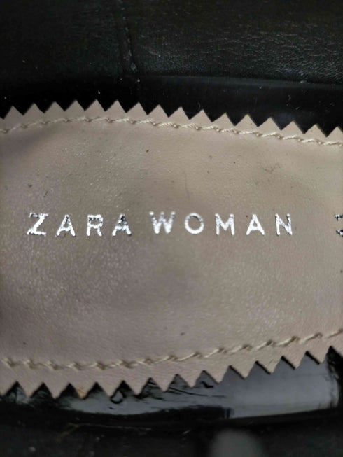 ザラ ZARA メダリオン エナメル シャークソール シューズ レディース 26.6