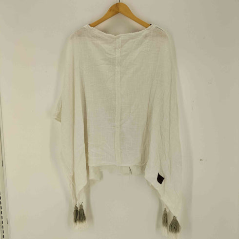 アリシアスタン ALEXIA STAM Shell Button Tassel Poncho レディース