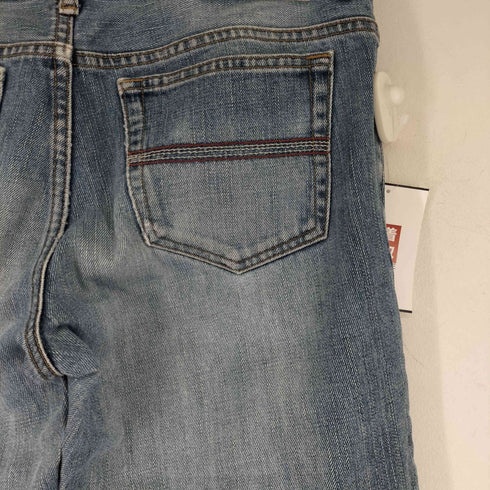 バーバリーブラックレーベル BURBERRY BLACK LABEL ボタンフライ インディアン ストレートデニムパンツ メンズ JPN:71-76