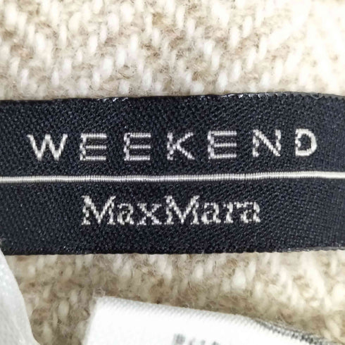 ウィークエンドマックスマーラ Weekend Max Mara ウール100% ヘリンボーン ブーツカットパンツ レディース JPN:40