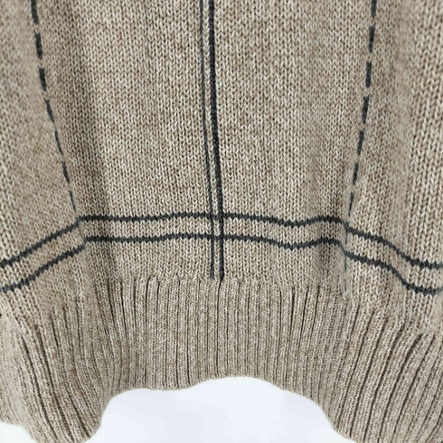 ドッカーズ DOCKERS グレーチェック コットンニットセーター メンズ L