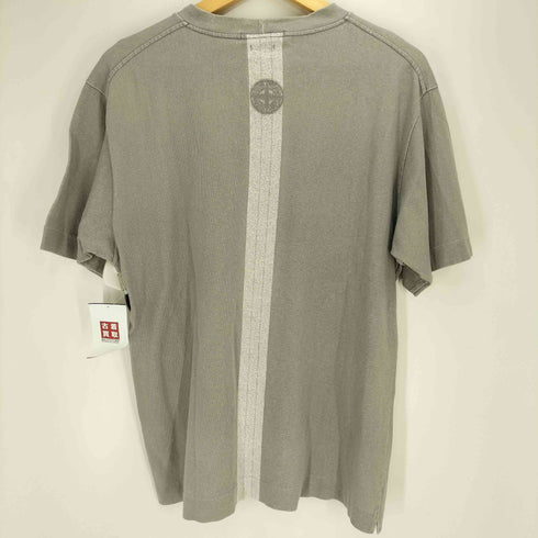 ストーンアイランド STONE ISLAND 90S 97SS ポールハーヴェイ期 イタリア製 コンパスロゴ バックライン ポケット S/S Tシャツ シングルステッチ メンズ import:M