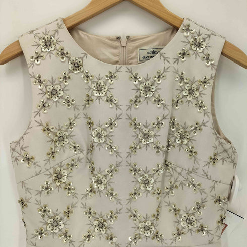 グレースコンチネンタル GRACE CONTINENTAL 5ビーズクロス刺繍ワンピース レディース 2-36
