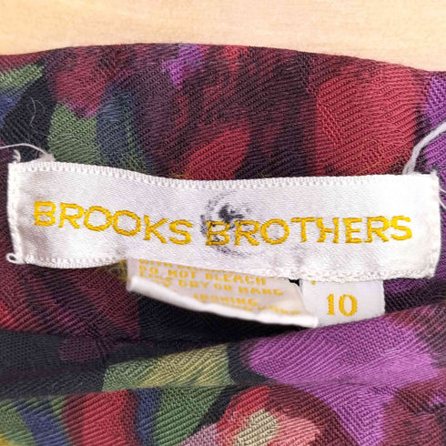 ブルックスブラザーズ BROOKS BROTHERS 90s バンダナドッキングデザイン プリーツスカート レディース 10