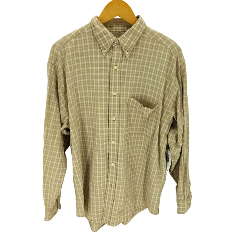 エディーバウアー Eddie Bauer ボタンダウン長袖チェックシャツ メンズ M
