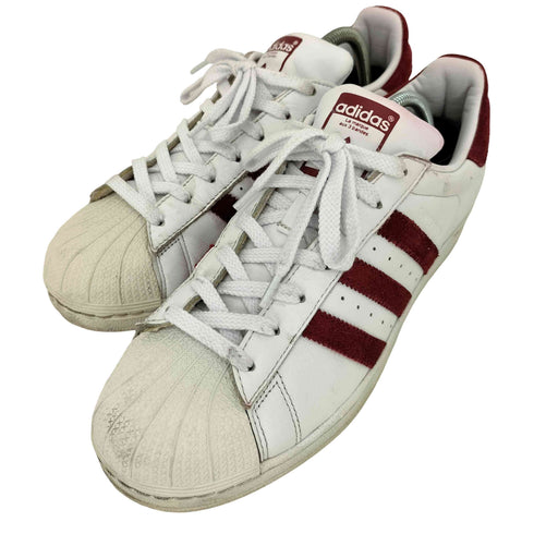 アディダスオリジナルス adidas Originals Superstar 'Cloud White Collegiate Burgundy メンズ JPN:26.5