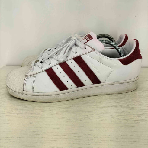 アディダスオリジナルス adidas Originals Superstar 'Cloud White Collegiate Burgundy メンズ JPN:26.5