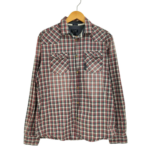 アルマーニジーンズ ARMANI JEANS ギンガムチェック 長袖シャツ メンズ import:M
