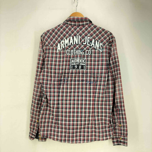 アルマーニジーンズ ARMANI JEANS ギンガムチェック 長袖シャツ メンズ import:M