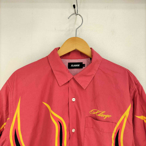 エクストララージ XLARGE FLAME S/S SHIRT フレイム 半袖シャツ メンズ import:L