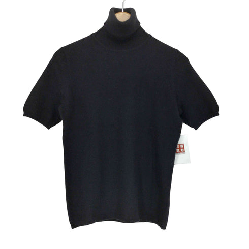 ユニクロ UNIQLO カシミヤ100 CASHMERE 半袖 タートルネックニット レディース JPN:M
