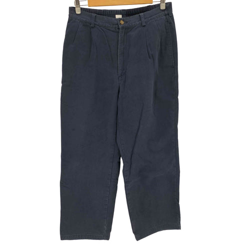 エルエルビーン L.L.Bean 80s 裏地チェックネル 2タック ワークパンツ メンズ