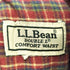 エルエルビーン L.L.Bean 80s 裏地チェックネル 2タック ワークパンツ メンズ