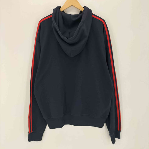 アディダス adidas 00s トレフォイルロゴプリント ジップアップパーカーY2K メンズ 2XL