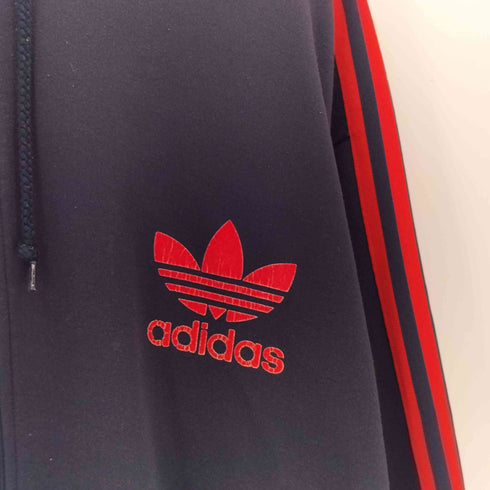 アディダス adidas 00s トレフォイルロゴプリント ジップアップパーカーY2K メンズ 2XL