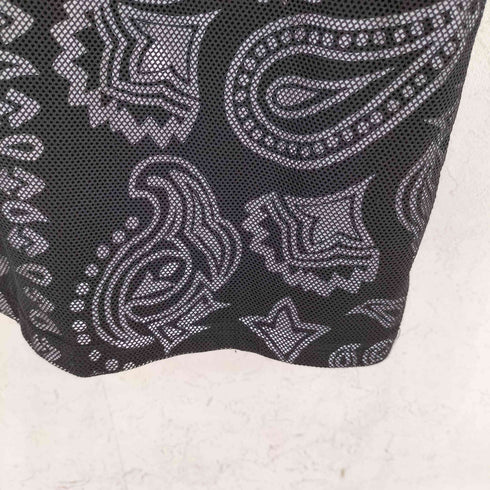 ルード RHUDE 袖コーティング メッシュ切替 プリント Tシャツ メンズ XL
