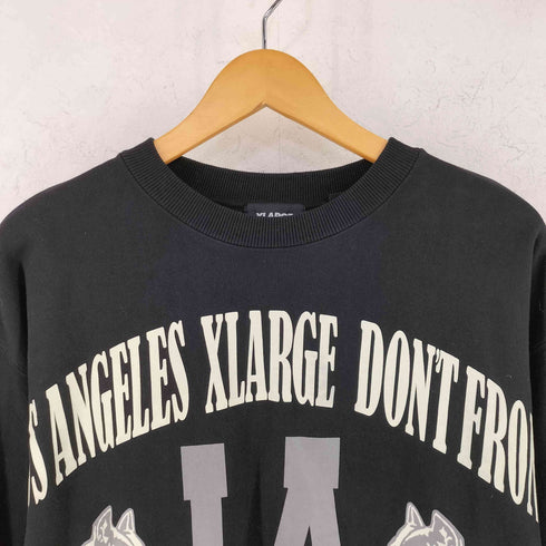 エクストララージ XLARGE BIG PRINT CREW NECK SWEAT ビッグ プリント クルーネック スウェット メンズ S