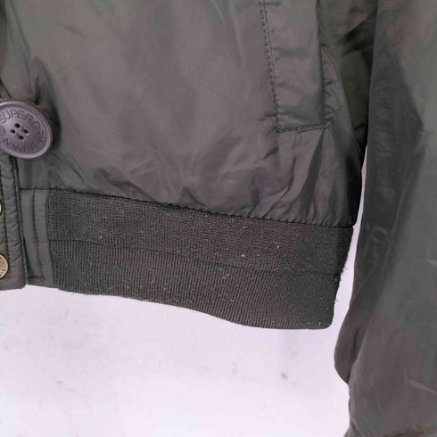 スーパードライ Superdry 極度乾燥(しなさい) Militaire Ma1 Bomber Met Capuchon dames Jack ミリタリー ボンバージャケット レディース UK:10