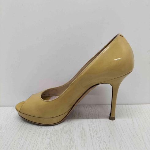 ジミーチュウ JIMMY CHOO エナメル オープントゥ パンプス ピンヒール レディース JPN:36