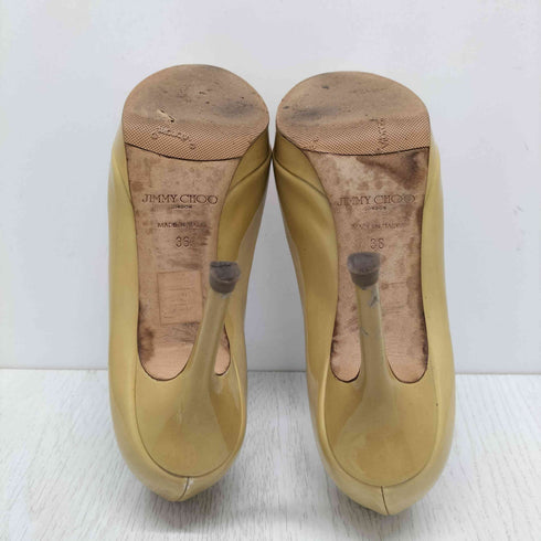 ジミーチュウ JIMMY CHOO エナメル オープントゥ パンプス ピンヒール レディース JPN:36