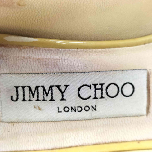 ジミーチュウ JIMMY CHOO エナメル オープントゥ パンプス ピンヒール レディース JPN:36