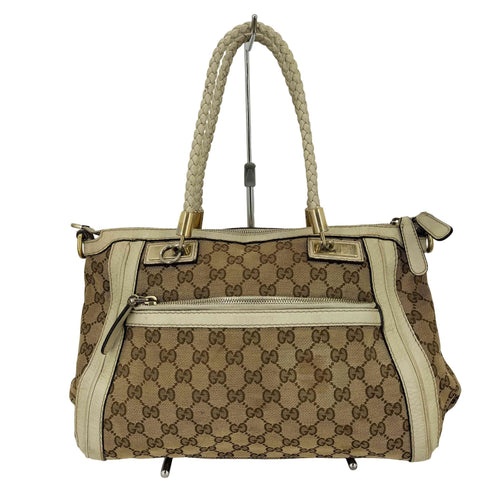 グッチ GUCCI 2WAY GGキャンバス 編み込み トートバッグ ショルダーバッグ GGcanvas totebag shoulderbag レディース