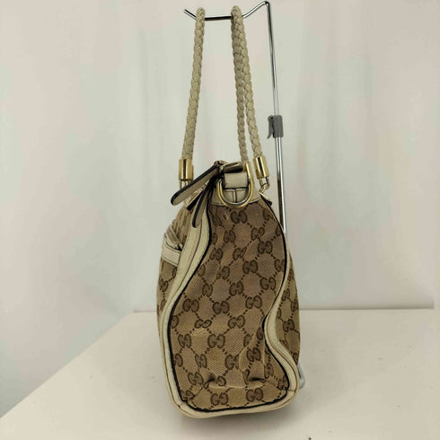 グッチ GUCCI 2WAY GGキャンバス 編み込み トートバッグ ショルダーバッグ GGcanvas totebag shoulderbag レディース