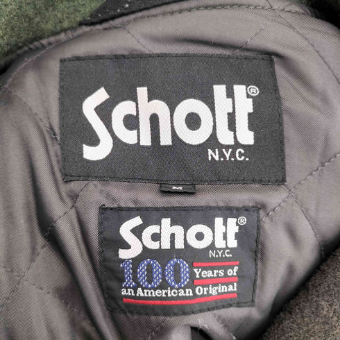 ショット Schott ウール ボーダー ダブルライダースジャケット メンズ import:M