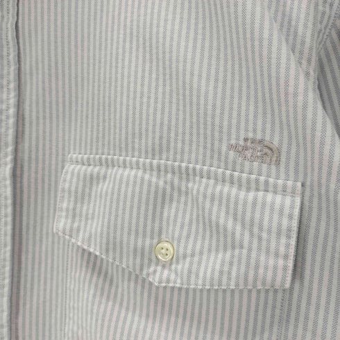 ノースフェイスパープルレーベル THE NORTH FACE PURPLE LABEL 23SS Cotton Polyester Stripe OX B.D. Shirt コットン ポリエステル ストライプ シャツ nanamica ナナミカ メンズ import:S