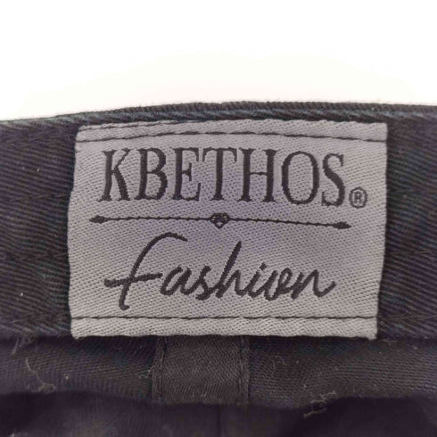 KBETHOS フロント刺繍デザイン ダメージ加工 6パネルキャップ メンズ
