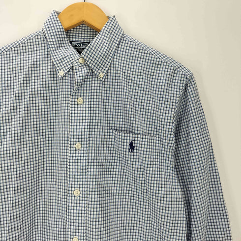 ポロバイラルフローレン Polo by RALPH LAUREN 90S CUSTOM FIT DRESS SHIRT カスタムフィット ドレスシャツ ギンガム チェック メンズ 38/15