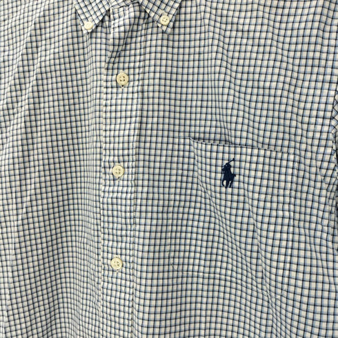 ポロバイラルフローレン Polo by RALPH LAUREN 90S CUSTOM FIT DRESS SHIRT カスタムフィット ドレスシャツ ギンガム チェック メンズ 38/15