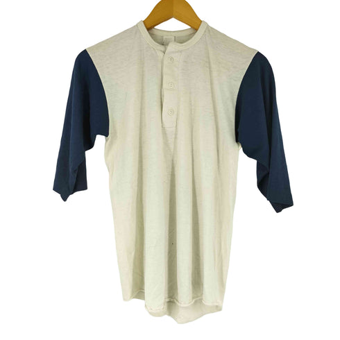 TAR HEEL バイカラー ヘンリーネック Tシャツ メンズ import:M
