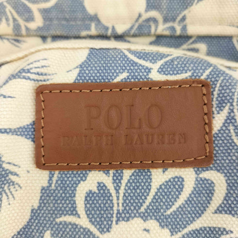 ポロラルフローレン POLO RALPH LAUREN 花柄 ビッグポニー刺繍 コットンキャンバストートバッグ レディース ONE SIZE
