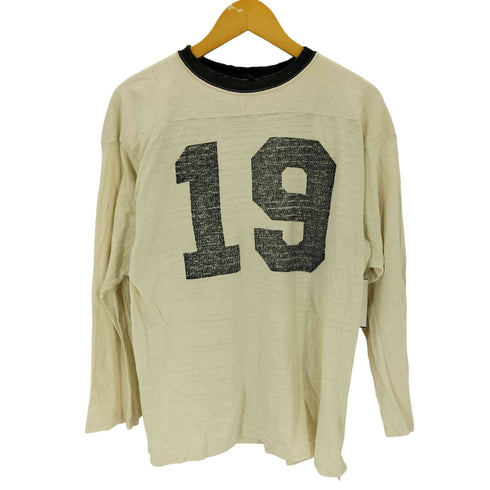 ウエアハウス WAREHOUSE ダメージ加工 ナンバリング プリント 長袖 Tシャツ メンズ 40