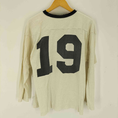 ウエアハウス WAREHOUSE ダメージ加工 ナンバリング プリント 長袖 Tシャツ メンズ 40