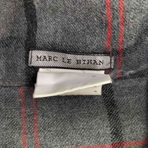 MARC LE BIHAN チェックロングスリーブ ウール シャツ メンズ