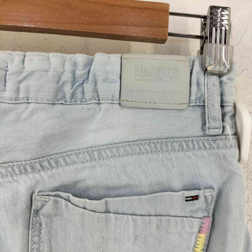 ヒルフィガーデニム HILFIGER DENIM スタースタッズ カラフルステッチ デニム ショートパンツ Y2K レディース 164
