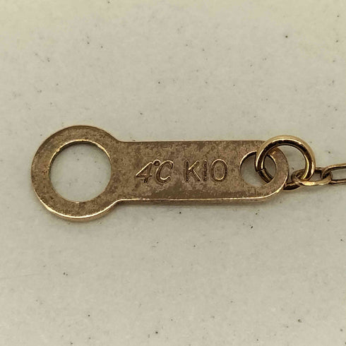 ヨンドシー 4℃ K10 ピンクゴールド しずくモチーフ ネックレス レディース