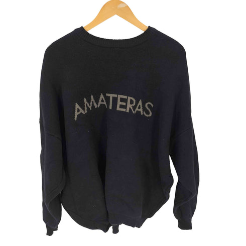 AMATERAS ロゴクルーネックニット レディース ML